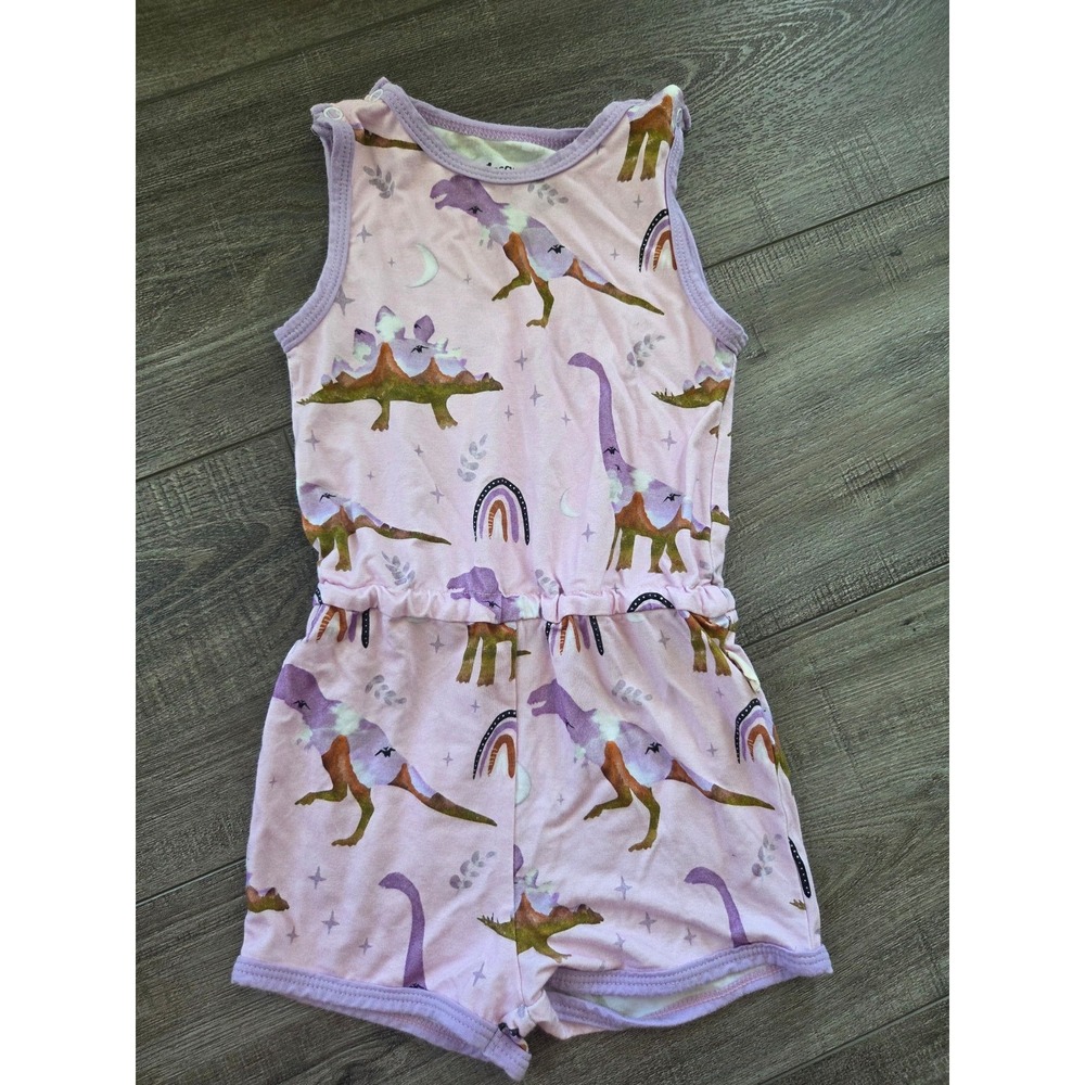 Pipsqueaks baby girl bamboo romper 6-12 mos